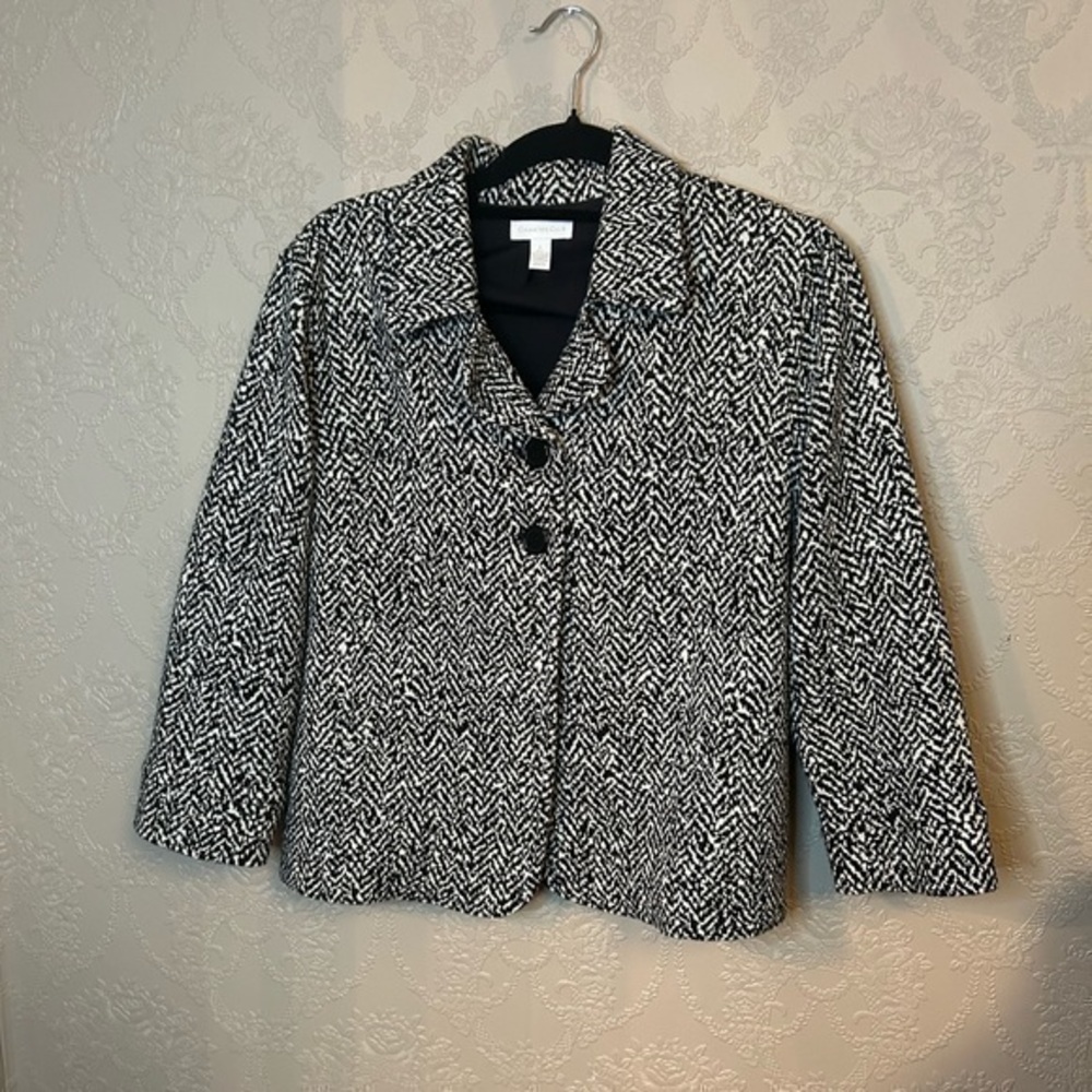 Charter Club Cropped Blazer Large great condition